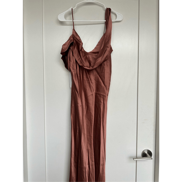 Reformation Dresses & Skirts - NWT Reformation Ronda Silk Dress in Prailine Pink, Size 12 | Bridesmaid, Wedding